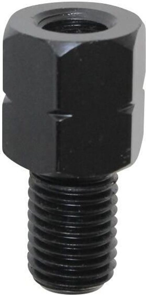 Spiegeladapter silber (Spiegel: M8 Linksgewinde / Lenker: M10 Linksgewinde) - Citomerx