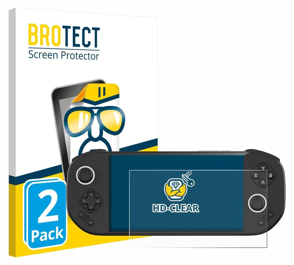 2x Für MANGMI Pocket Max Schutzfolie BROTECT Displayschutz Display Schutz Folie Klar Transparent