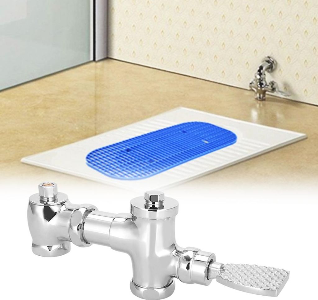 Fuß drücken Typ Messing Flush Ventil Pedal versenkbare Toilettenspülung Ventil Badezimmer-Zubehör