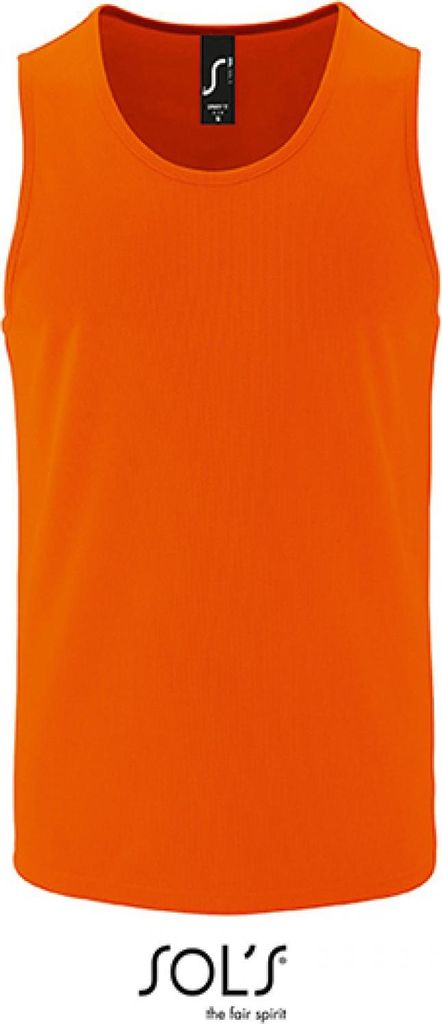 SOLs 02073 | Herren Sports Tank Top Sporty - Farbe: Neon Orange - Größe: M