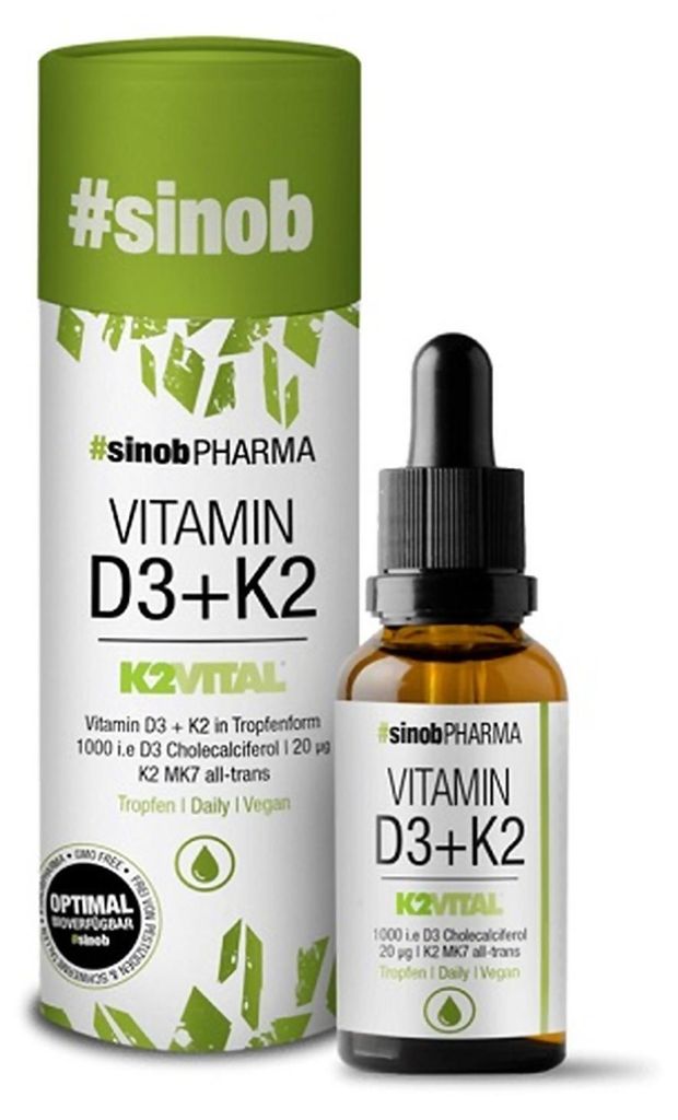 Sinob Vitamin D3 + K2 Tropfen 10ml Produktbild 