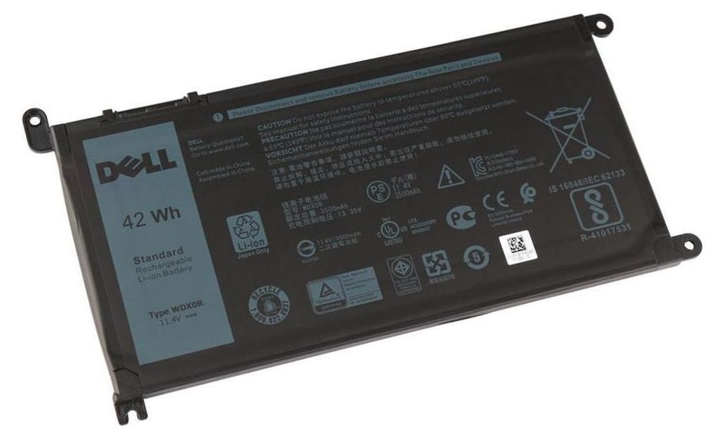 DELL Akku 42Wh 3 Zellen, 0WDX0R Produktbild 