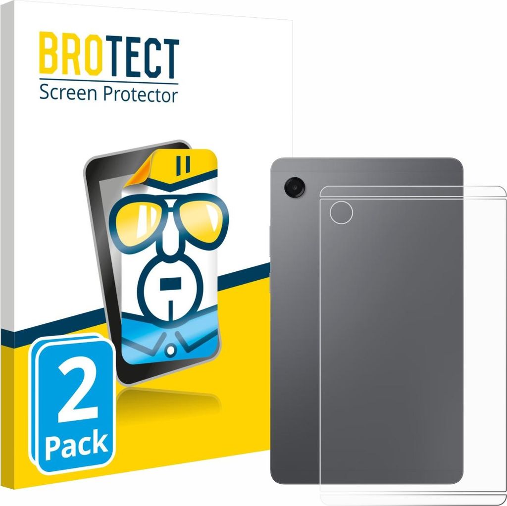 2x Für Samsung Galaxy Tab A11 8.7" (Rückseite) Schutzfolie BROTECT Displayschutz Display Schutz Folie Klar Transparent