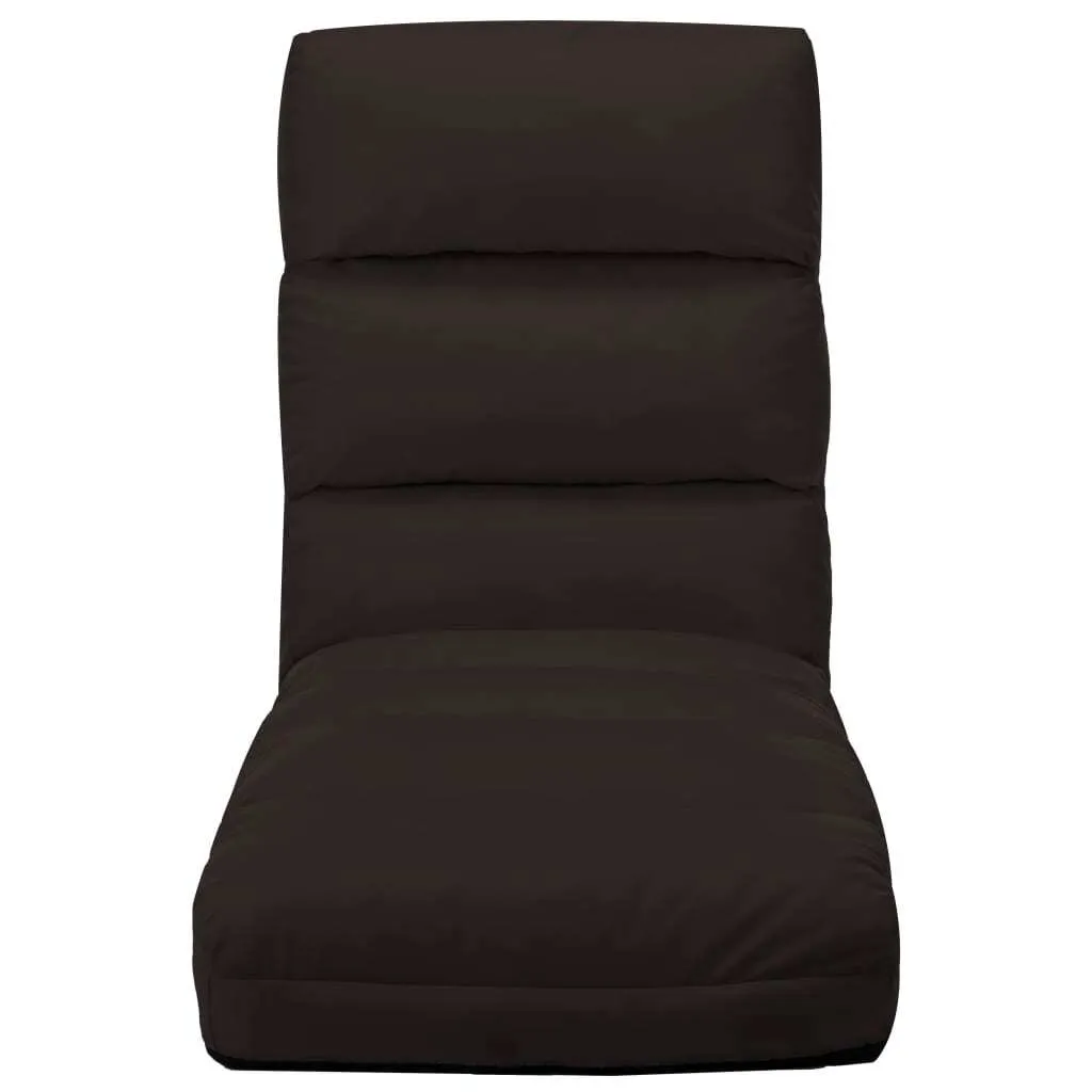 Chaise de sol pliable marron pour lecture et méditation - Salon et TV