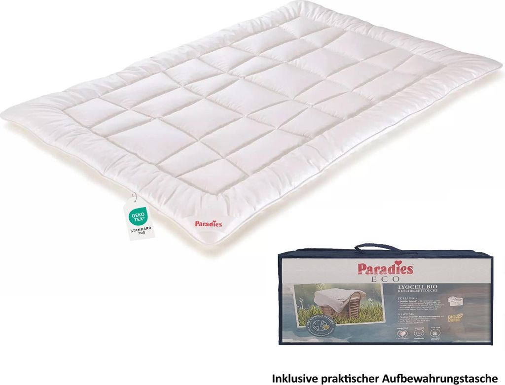 Paradies Amera Bio sommerleicht Bettdecke 135x200 cm Produktbild 