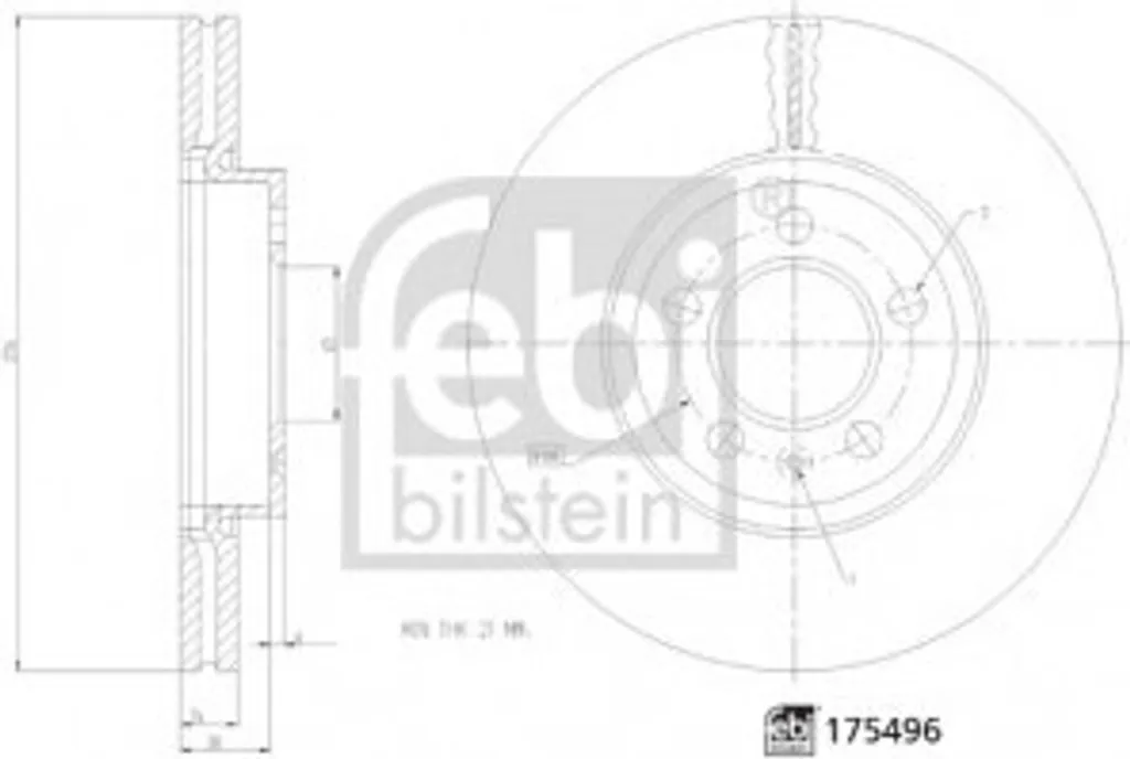 Disque de frein pour T-Cross, Polo et Ibiza - Remplacez votre OE 2Q0615301H
