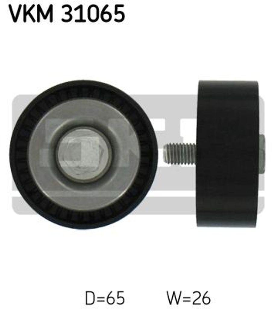 SKF VKM 31065 Umlenkrolle Keilrippenriemen für VW Golf V Produktbild 