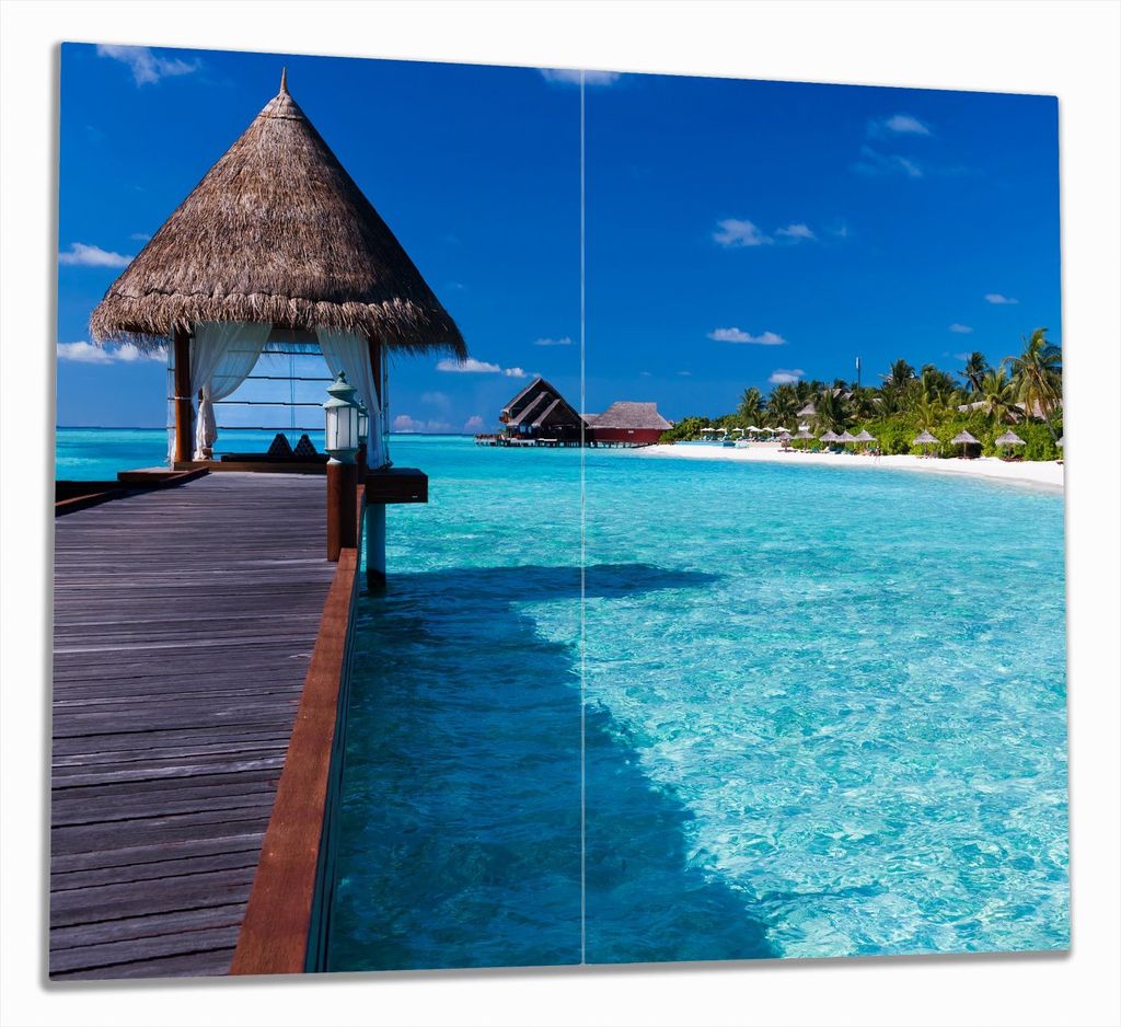 Wallario Herdabdeckplatte aus Glas, Größe 60 x 52 cm Produktbild 