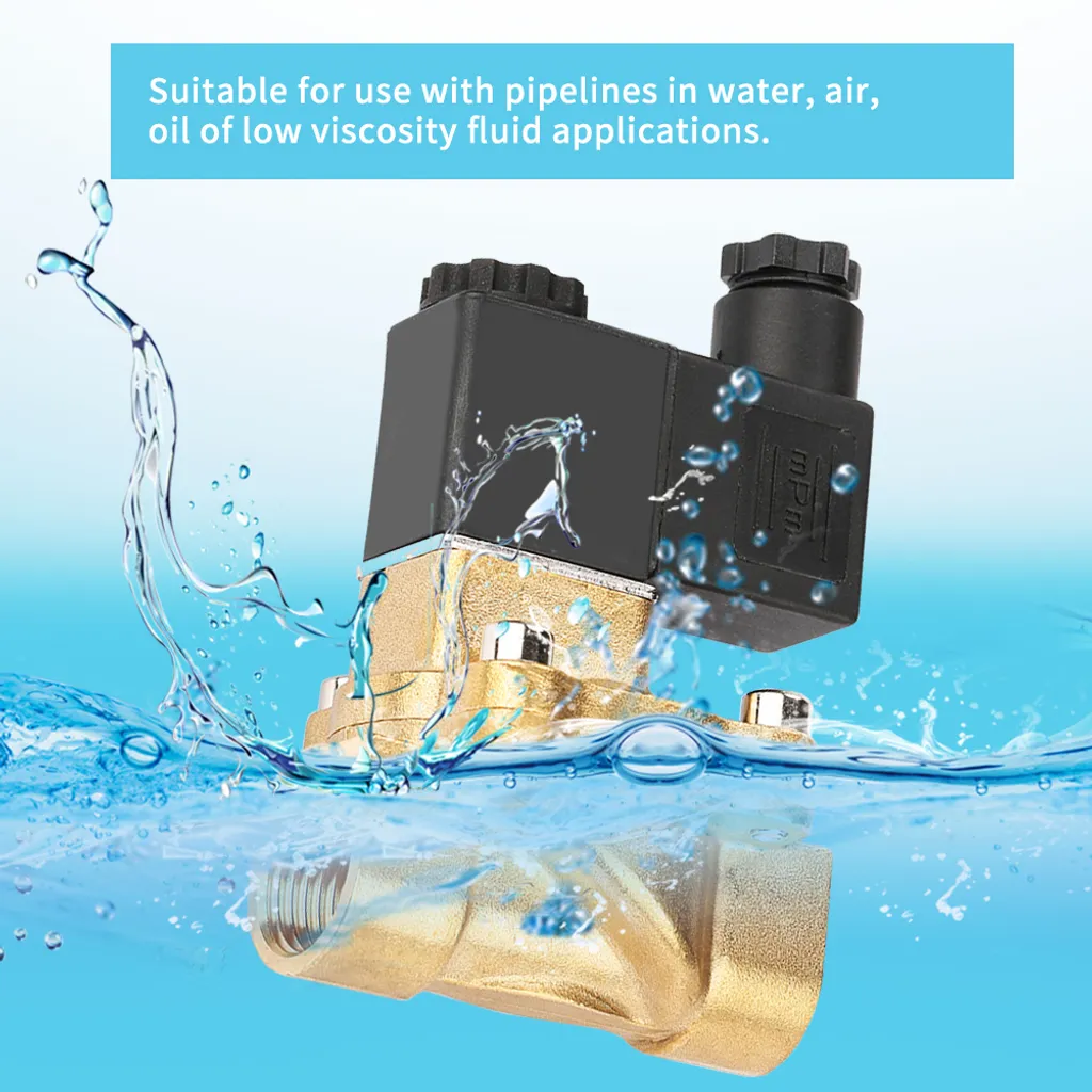 Électrovanne d'eau électrique normalement fermée DN20 pour circuit AC 220V - 7