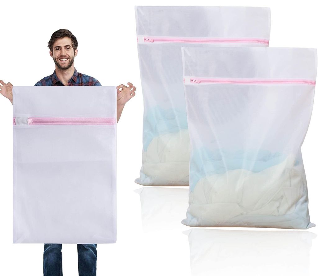 Extra großer Wäschesack, 60 x 90 cm, XXL, Wäschenetz für die Waschmaschine, ideal für Vorhänge, Mäntel, Daunenjacken, Teppiche und Badetücher.