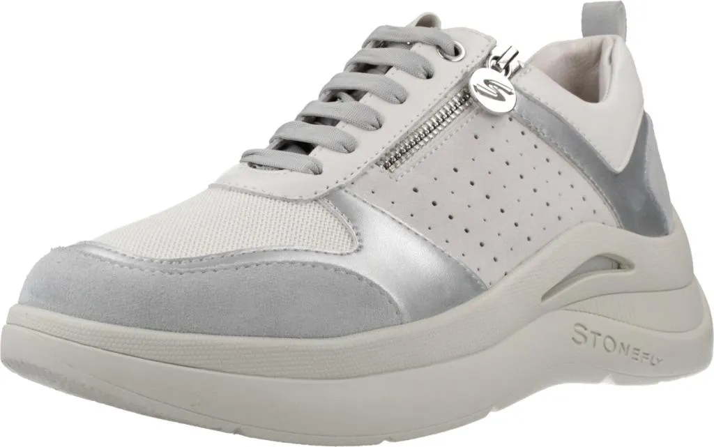 Baskets de Marche Femme Stonefly Rocha 9 Blanches Confort Prolongé