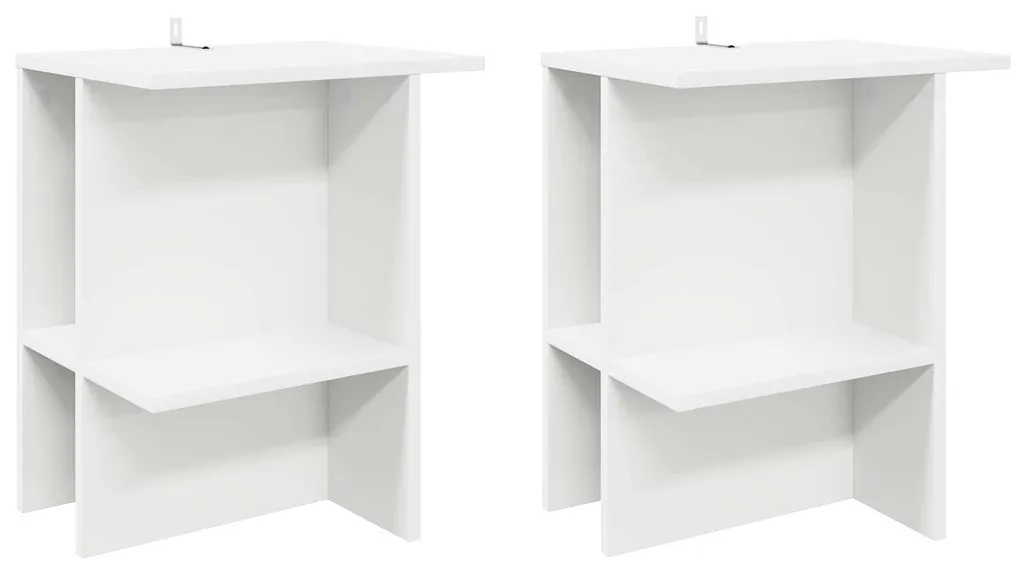 Table basse blanche lot de 2 facile à monter pour ranger son salon