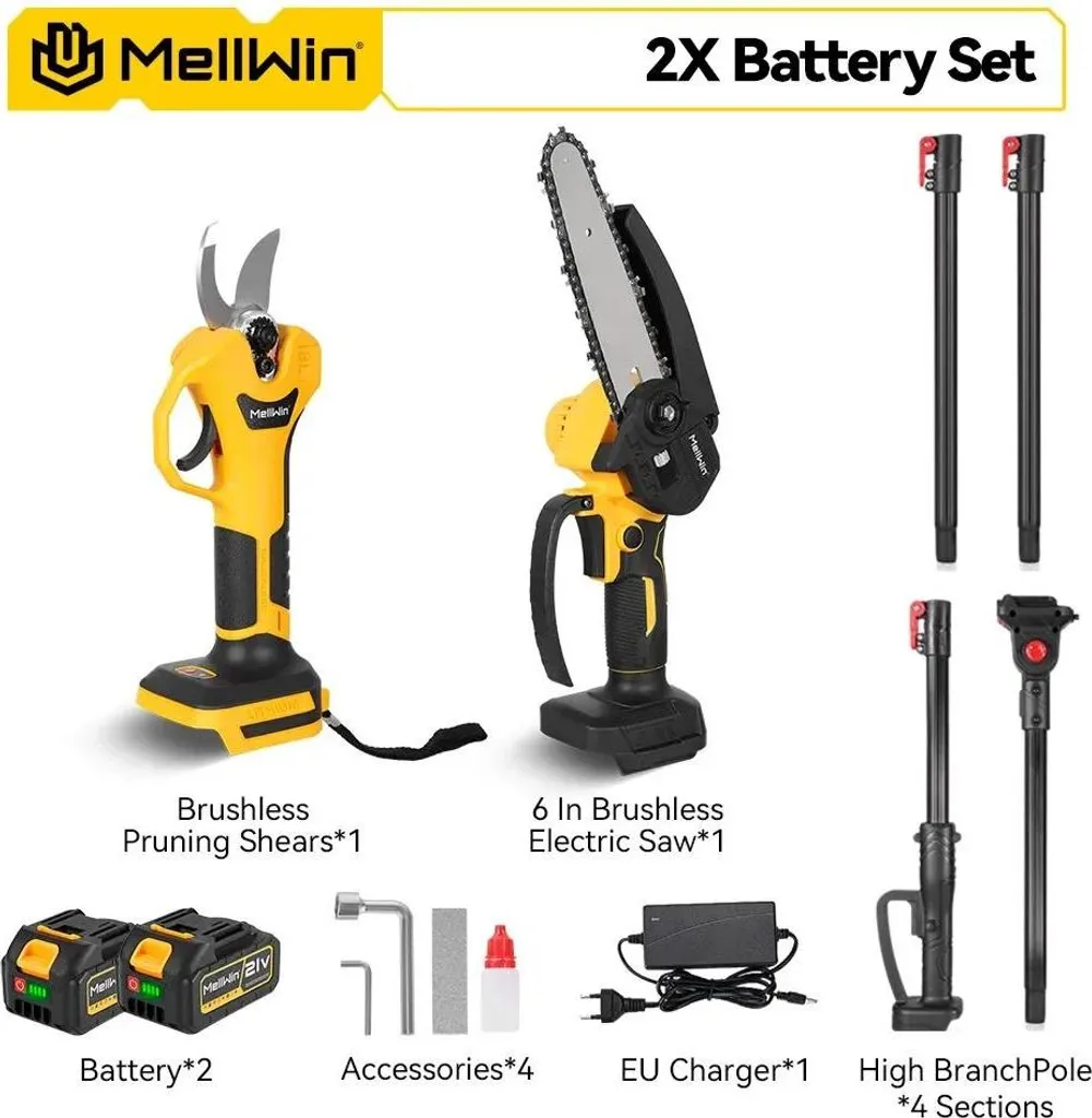 Débroussailleuse à batterie moteur sans balais et manche extensible - 2