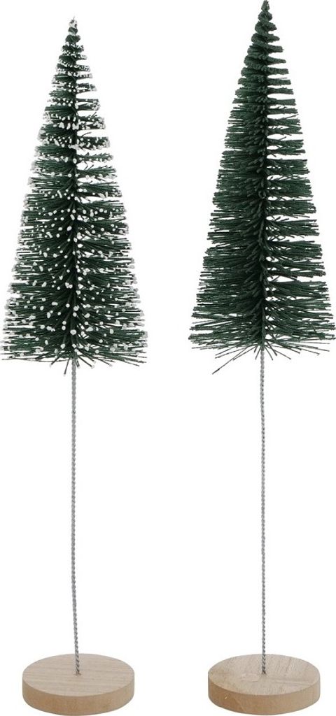 Dekoaufsteller Tarvo Weihnachtsbaum H 40 cm grün Kunststoff 2er Set