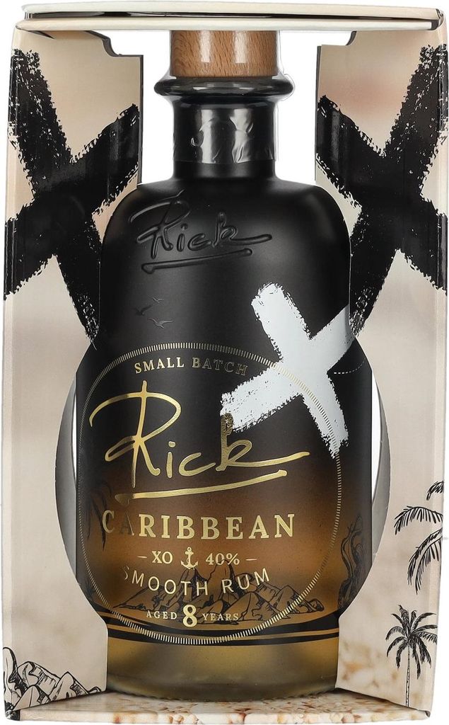 Rick Caribbean XO 8 Years Old Smooth Rum 40% Vol. 0,5l in Geschenkbox
