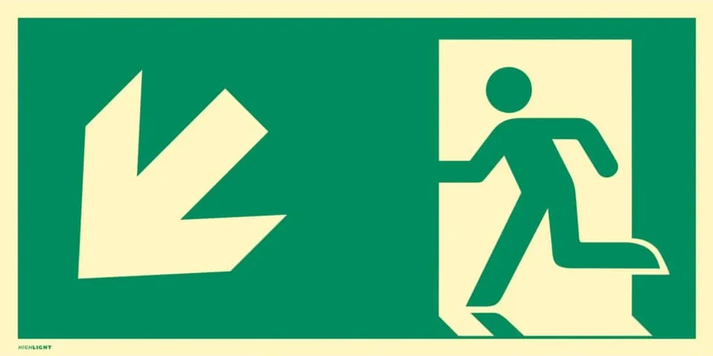 Sécurisez vos Issues de Secours : Panneau Photoluminescent ISO 7010