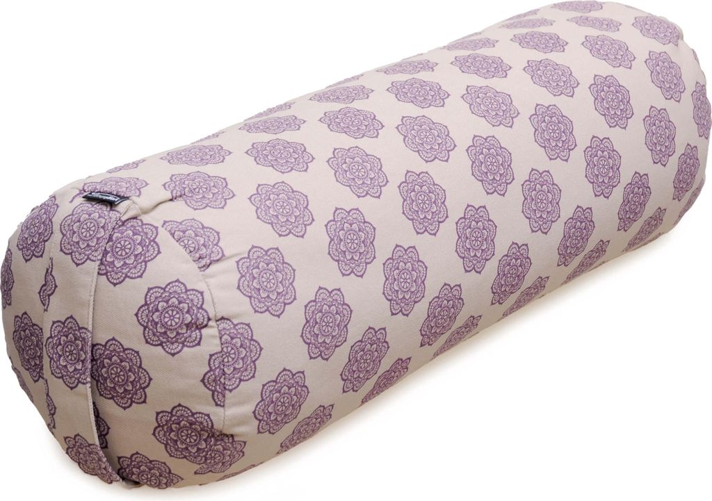 Yoga-Bolster rund - vintage - organic Baumwolle