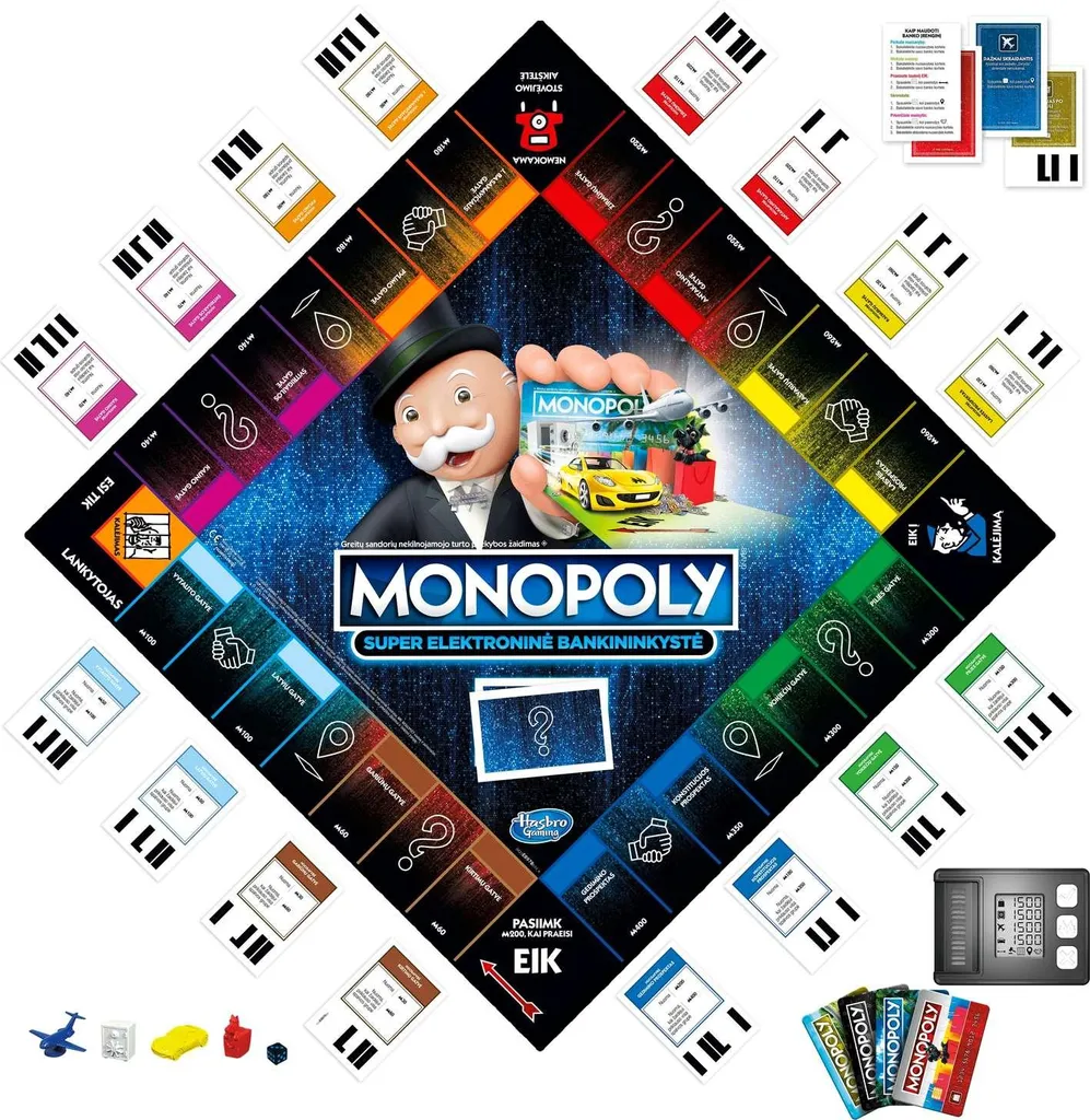 Fini les Billets avec Monopoly Super Electronic Banking Version Lituanienne - 4