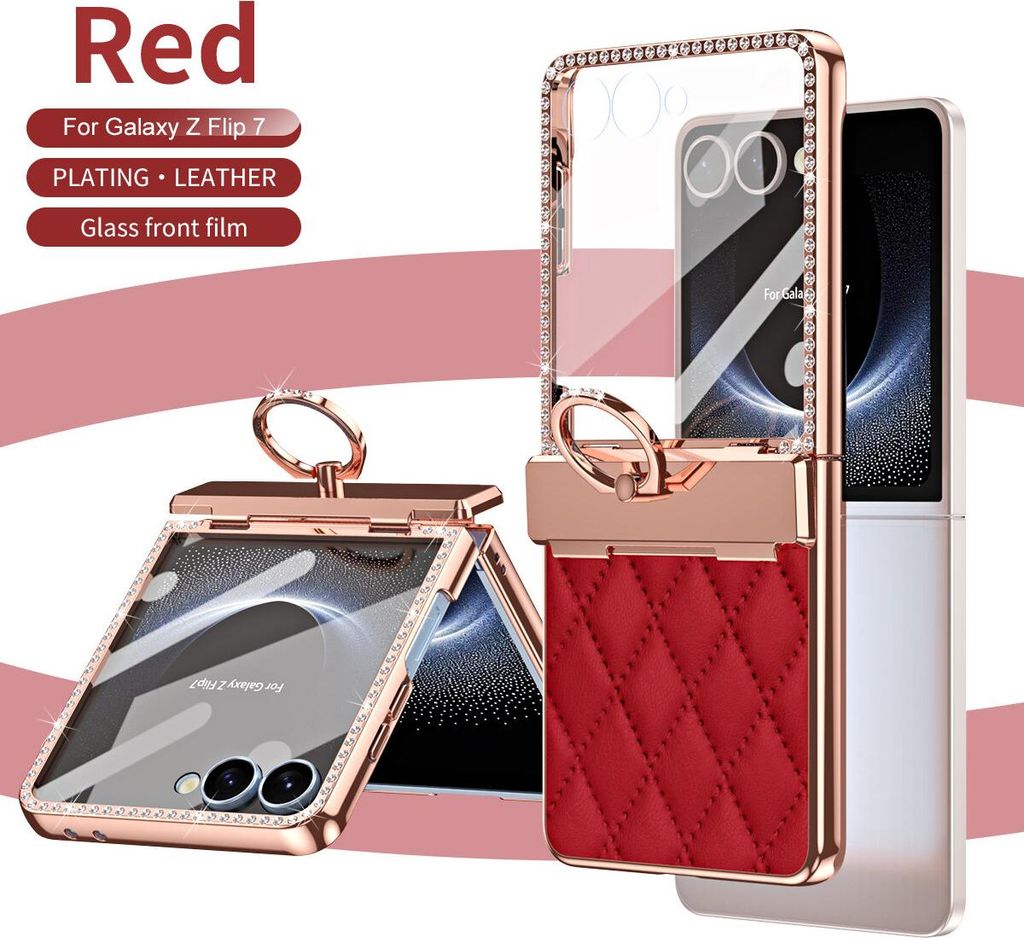 Hülle für Samsung Galaxy Z Flip7 mit Ringhalterung, Luxus Produktbild 