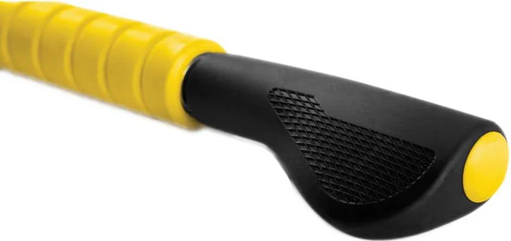 Mini rouleau de massage Sklz ergonomique jaune et noir haute densité