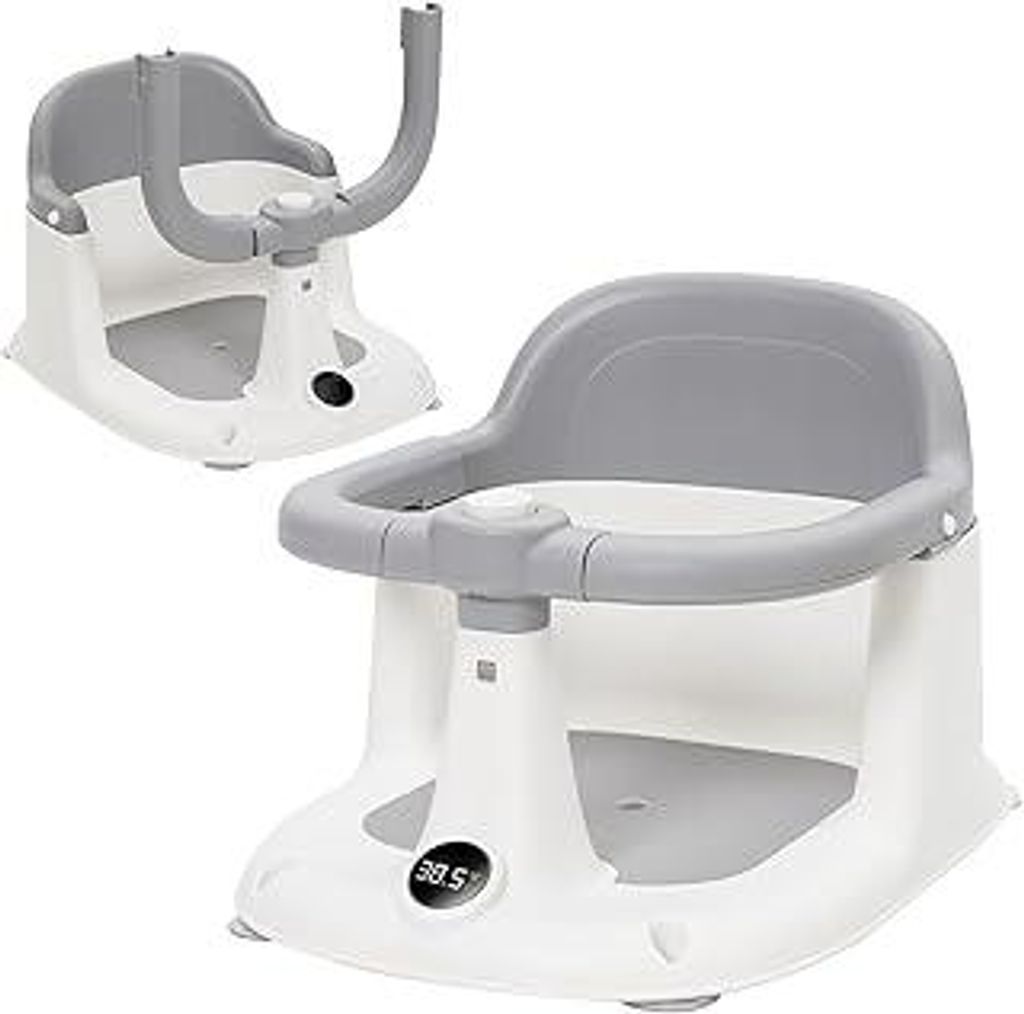 Badesitz Babys ab 6 Monaten, Rutschfester Badewannensitz Baby mit 4 Starken Saugnäpfen, Tragbarer, Duschsitz für 6-24 Monate, Baby Bath Seat für...