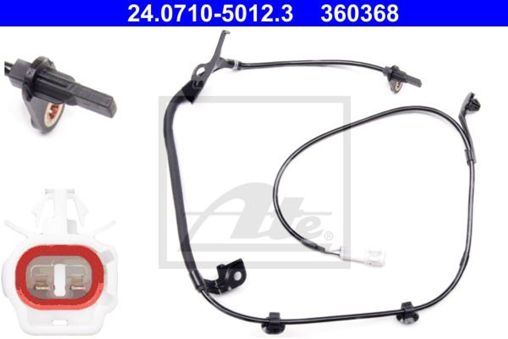 ATE ABS Sensor Raddrehzahl Vorne Rechts für TOYOTA Yaris Schrägheck (P13) 24.0710-5012.3