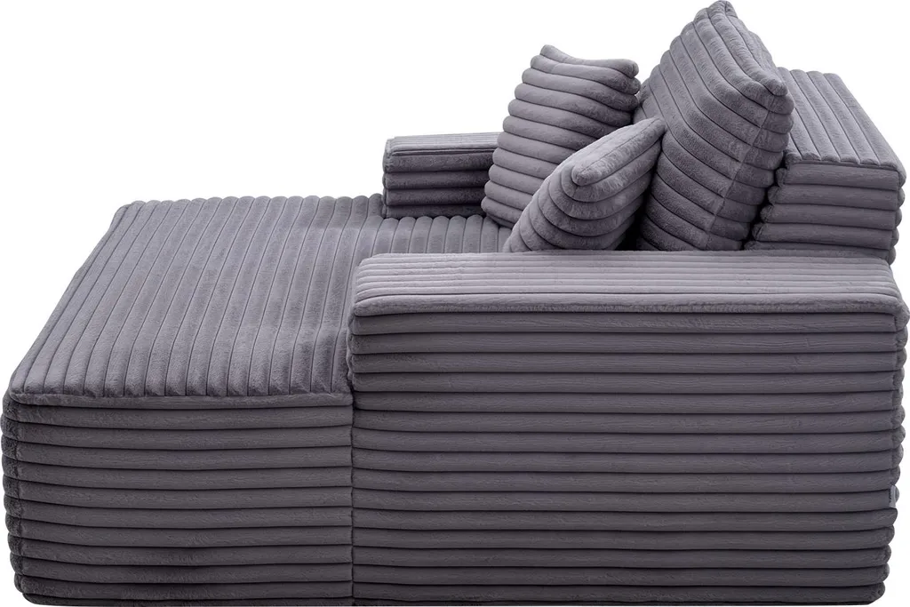 Fauteuil Lounge en Mousse Élastique avec Accoudoirs et Assise Moelleuse