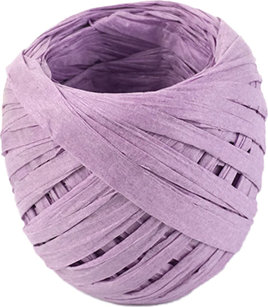 1 Rollpapierband-Verschleiß-resistenter Mehrzweck 17 Farben Raffia Ribbon Paper Seil für Geschenk-Helles Lila
