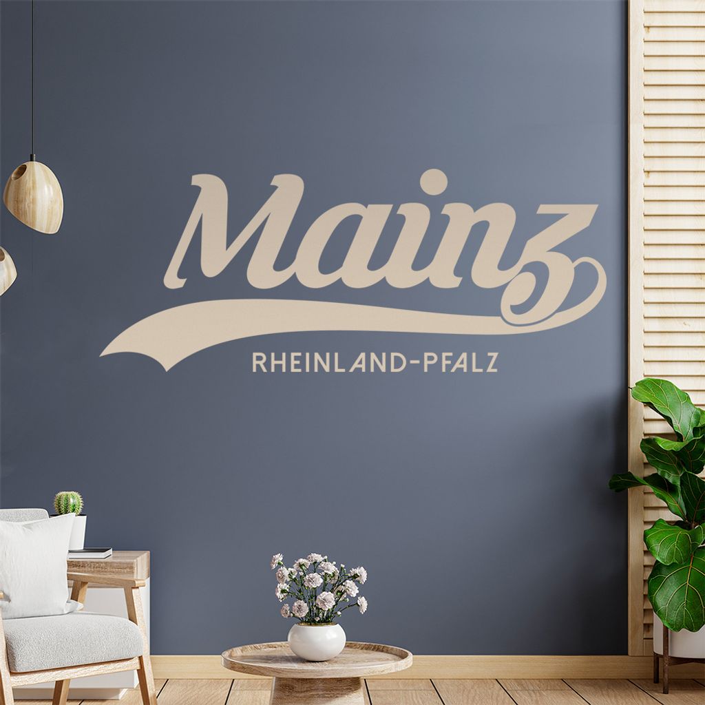 Mainz Rheinland-Pfalz Wandtattoo Wandaufkleber Wall Sticker - Dekoration, Küche, Wohnzimmer, Schlafzimmer, Badezimmer