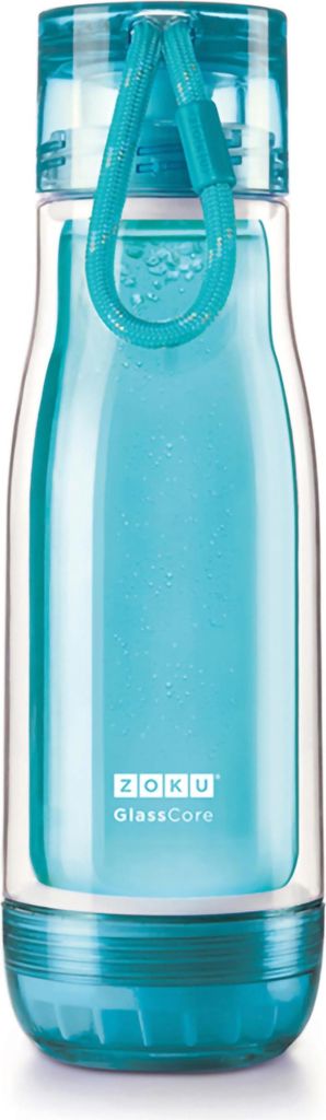 ZOKU Zoku - Trinkflasche Glass Core 475ml Teal ZK CBE G LB 815706021026