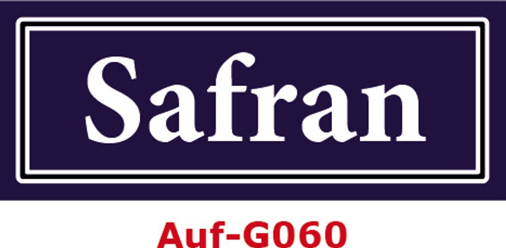 10 Stück Gewürzaufkleber Safran 40x16mm Gewürzetiketten Sticker Lebensmittel (Auf-G060)