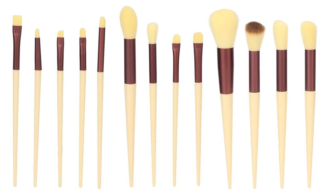 13-teiliges komplettes Make-up-Pinselset aus Kunsthaar, inklusive Lidschatten-, Puder- und Rougepinseln