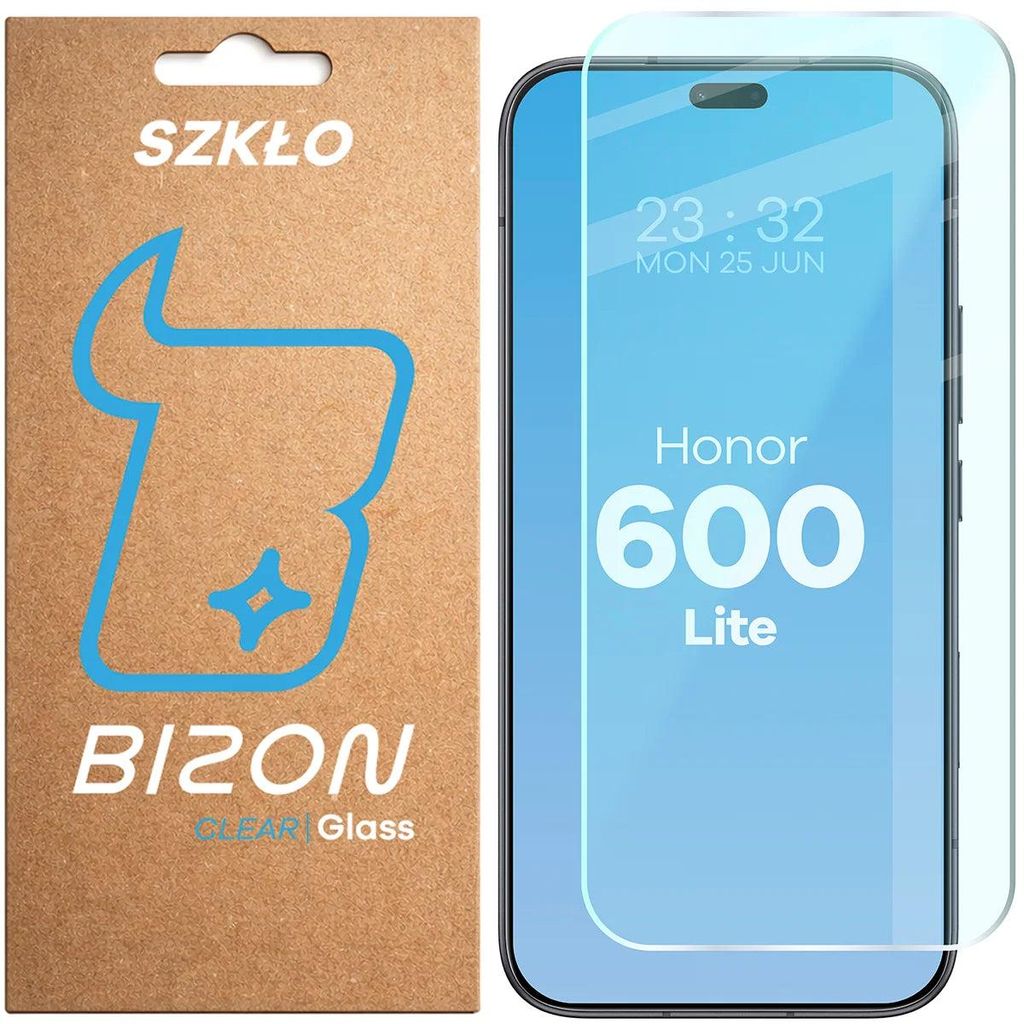Gehärtetes Glas für Honor 600 Lite 5G, Bizon Glass Clear