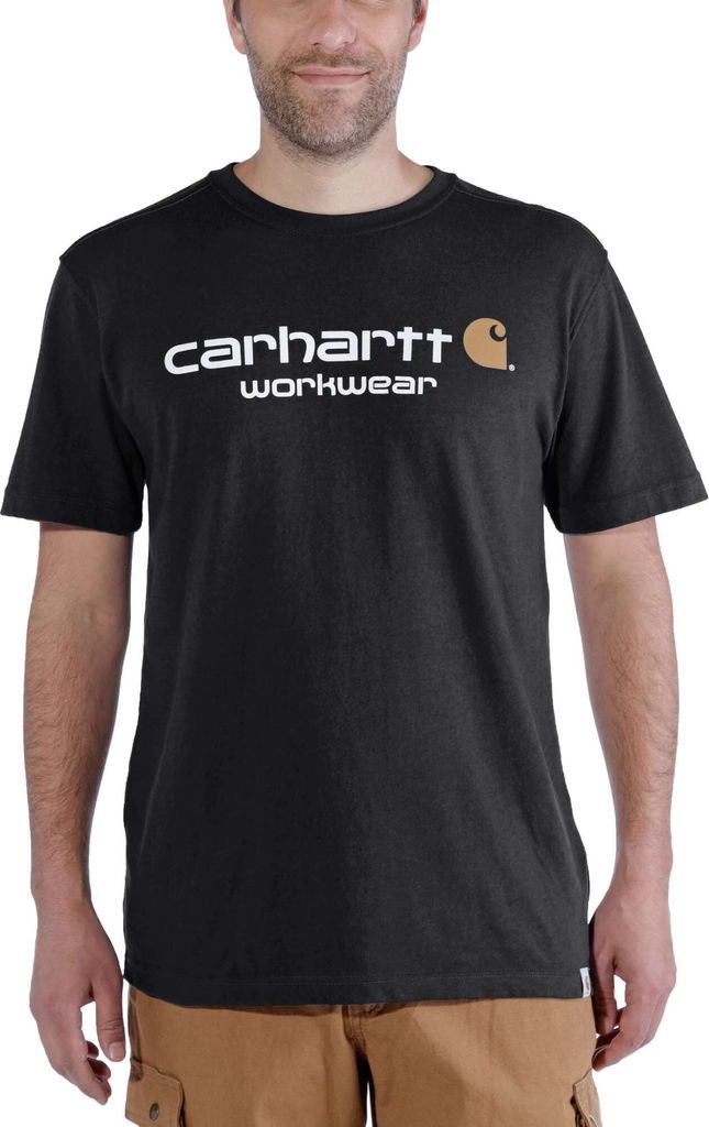 Carhartt core logo t-shirt s/s 101214, Farbe:black, Größe:XS