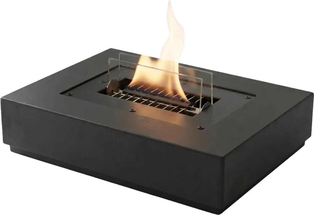 Photophore de table Daisy 90 Noir MgO - Décoration Flamme Propre