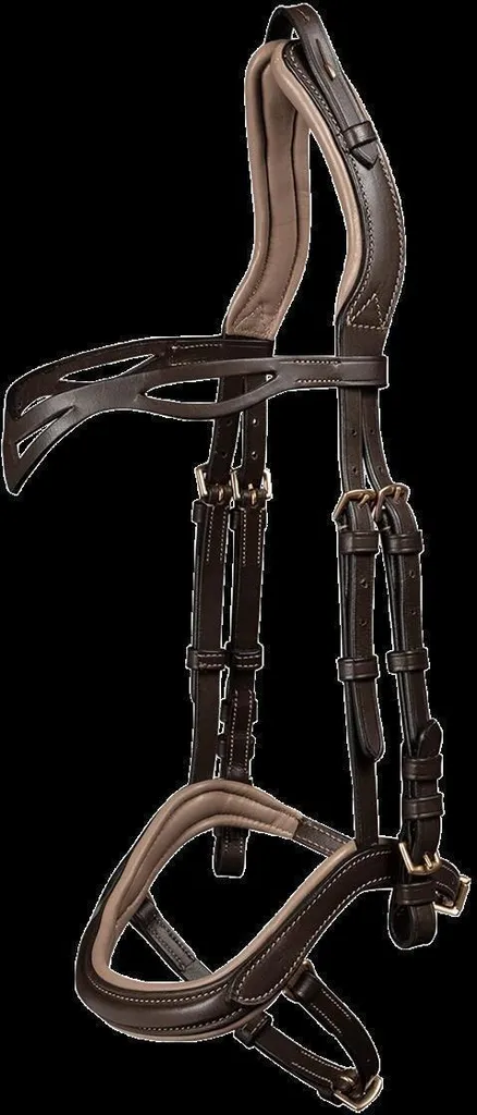 Bridon Islandais Anatomique Waldhausen en Cuir Noir et Boucles Argent