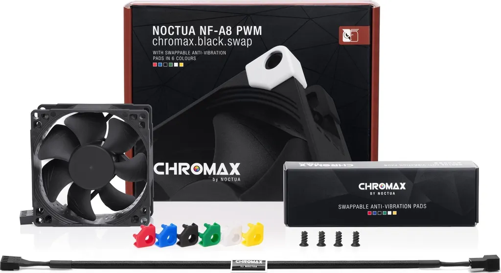 Noctua NF-A8 PWM chromax.black.swap - Raffreddamento 80mm Premium Nero