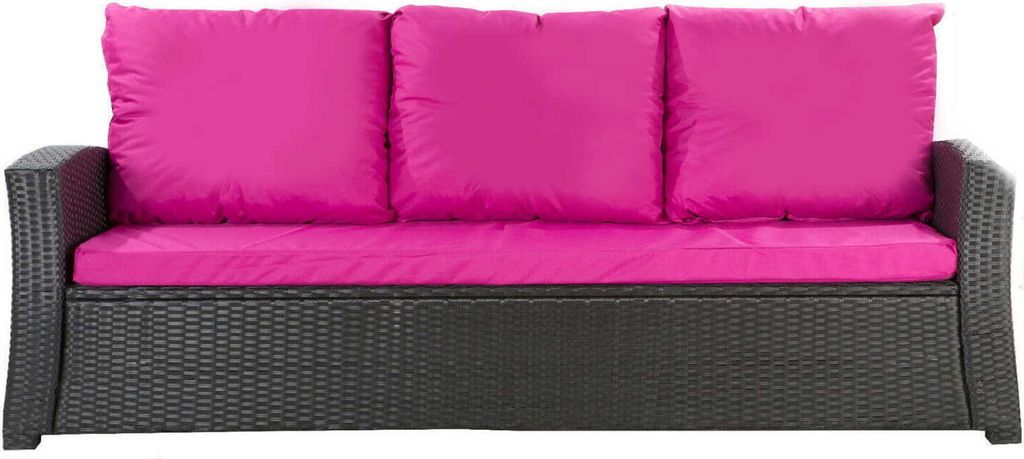 Polster für Polyrattan Sofa 160x60x7cm sitzkissen | Produktbild 