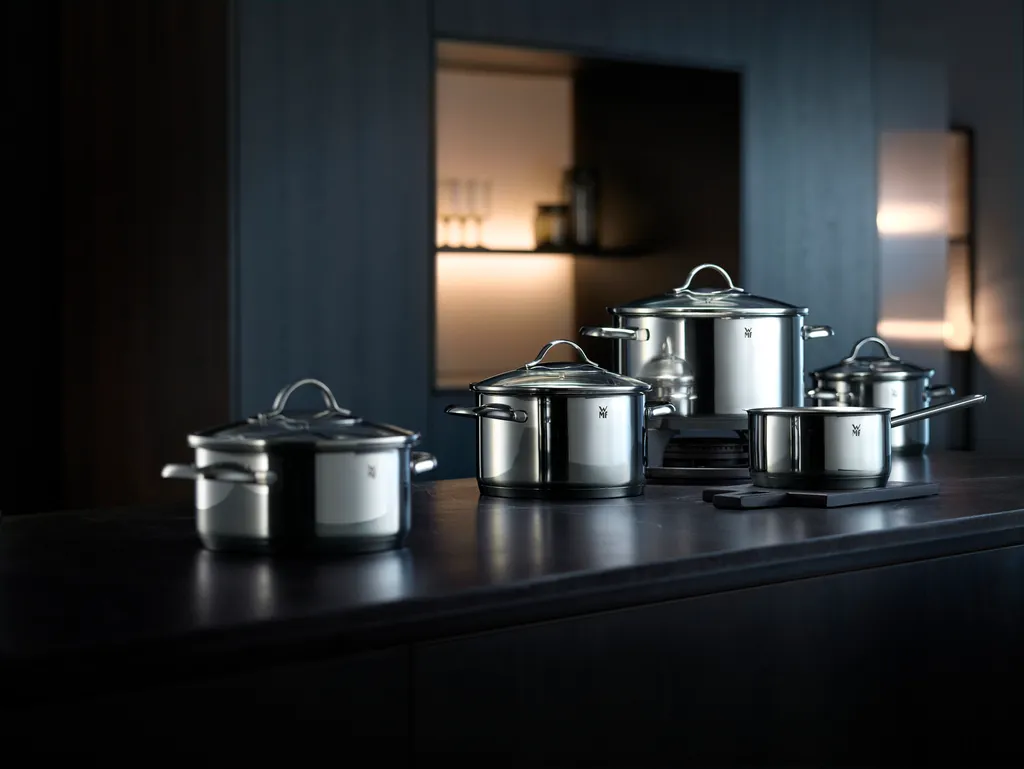 WMF Compact Cuisine - Pentola grande 24 cm, coperchio in vetro, pentola