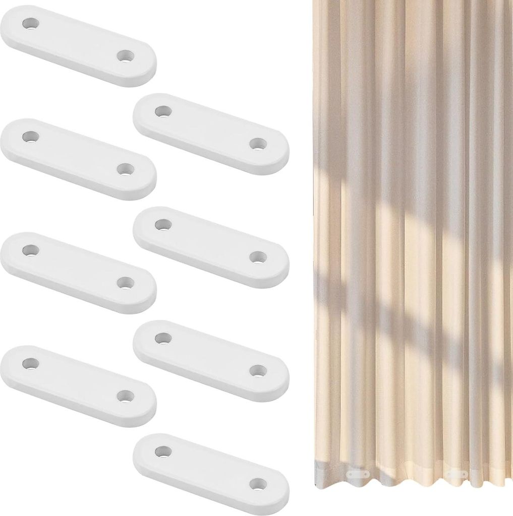 Set von 8 lackierten hochwertigen Vorhanggewichten - 25 g - für Vorhänge und Duschvorhänge - beschwert - Zuhause, Büro, Hotel - Tischaccessoires