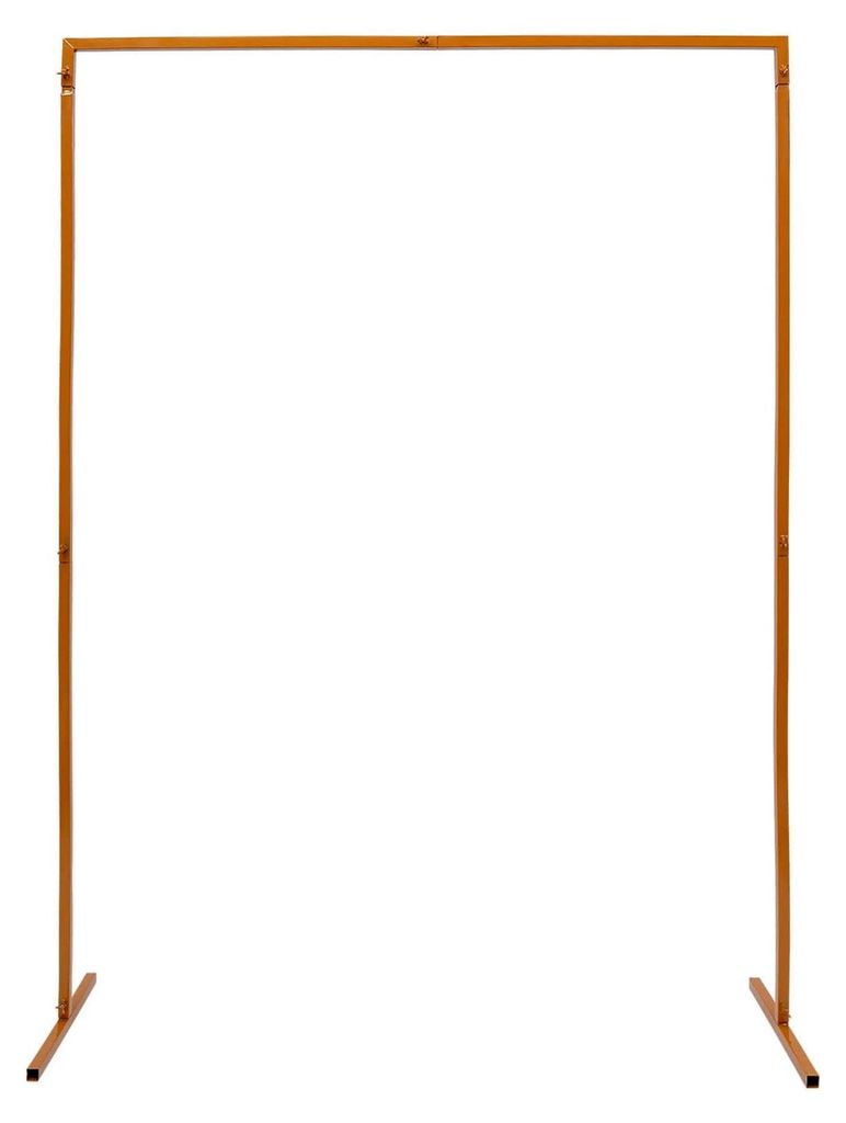 Quadratischer Hochzeitsbogen Ballonbogen Ständer für Geburtstag Garten Hochzeitsbögen Hintergrundständer aus Metall Gold 2 * 1,5 m