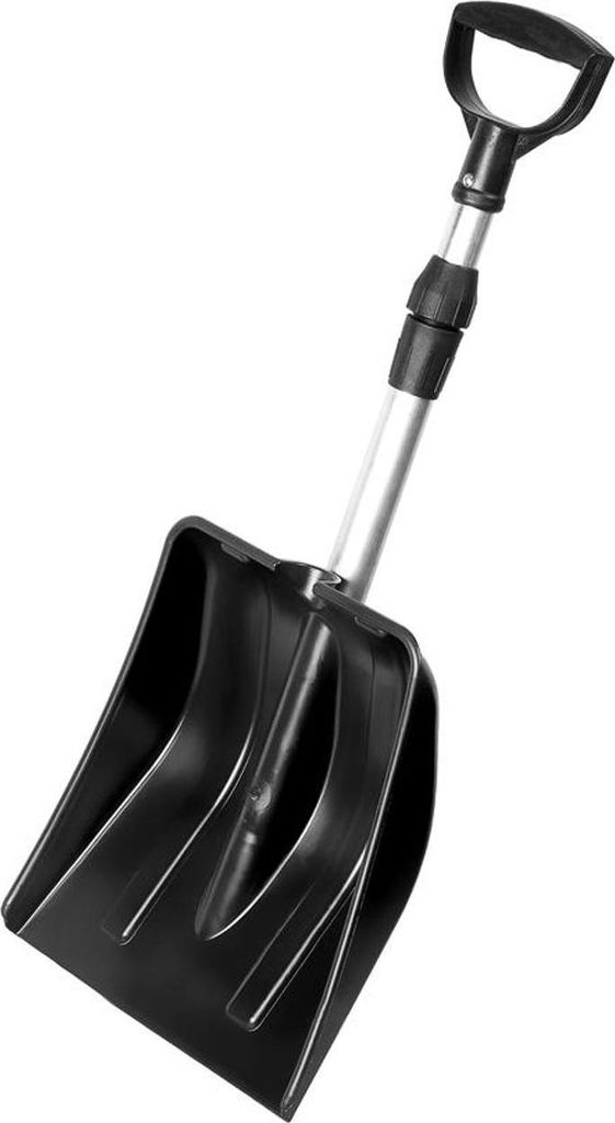 A snow shovel against a white background.