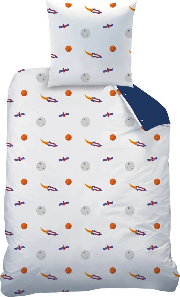 Weltall, Rakete, Planeten Bettwäsche Set 135x200 + 80x80 Produktbild 5