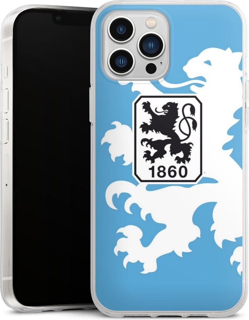 DeinDesign Handyhülle für Apple iPhone 13 Pro Max Silikon Hülle Case Smartphone Schutzhülle Offizielles Lizenzprodukt TSV 1860 München Wappen
