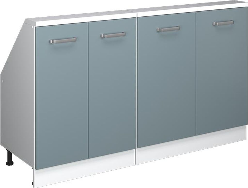 Dachschrägenschrank-Set Vicco Rion Blau-Grau 2er Set, Model 56021