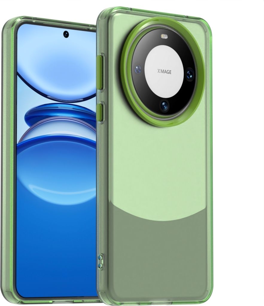 Handyhülle für Huawei Mate 60 Schlank Durchscheinend Matt Stoßfest Schutzhülle Grün