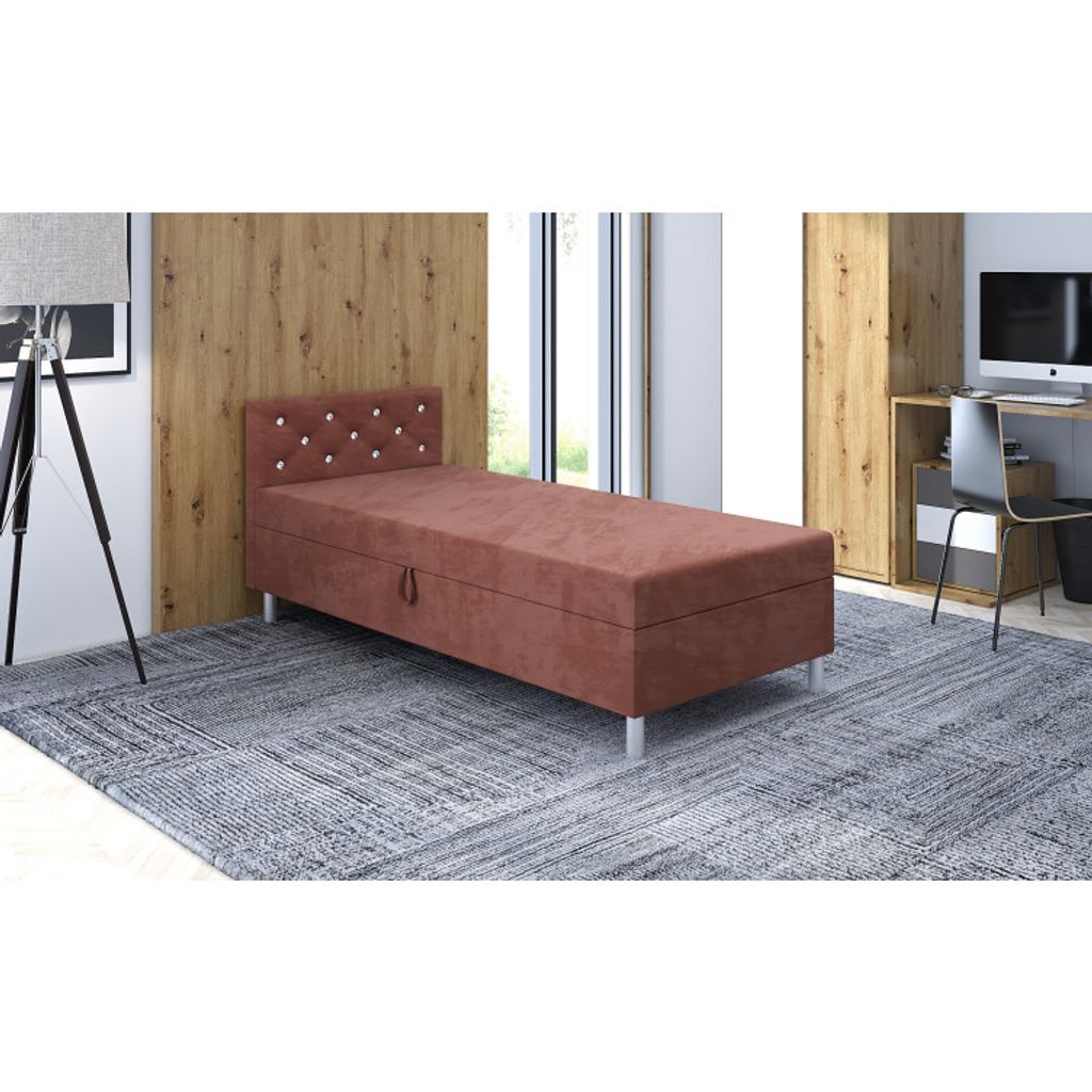 Einzelbett 90x195 PIXI 2 - braun