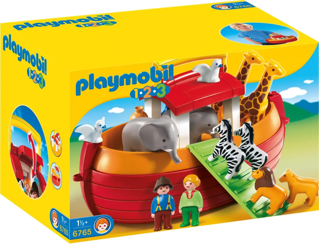 Arche de Noé PLAYMOBIL sans petites pièces, jouet bébé incassable