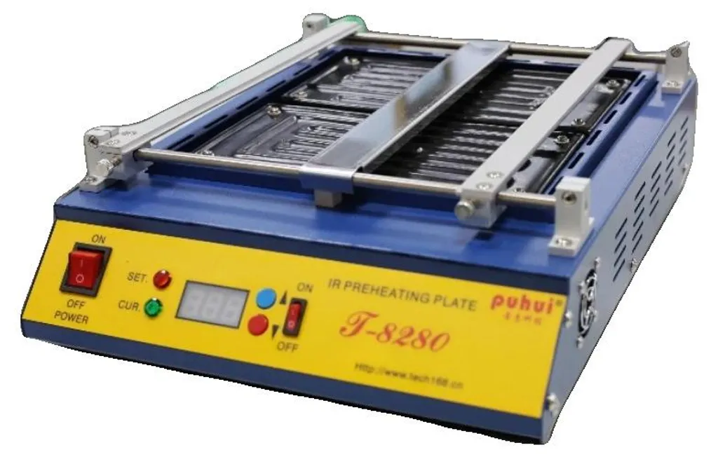 Préchauffeur infrarouge 1500W surface 28x27cm température max 450 °C