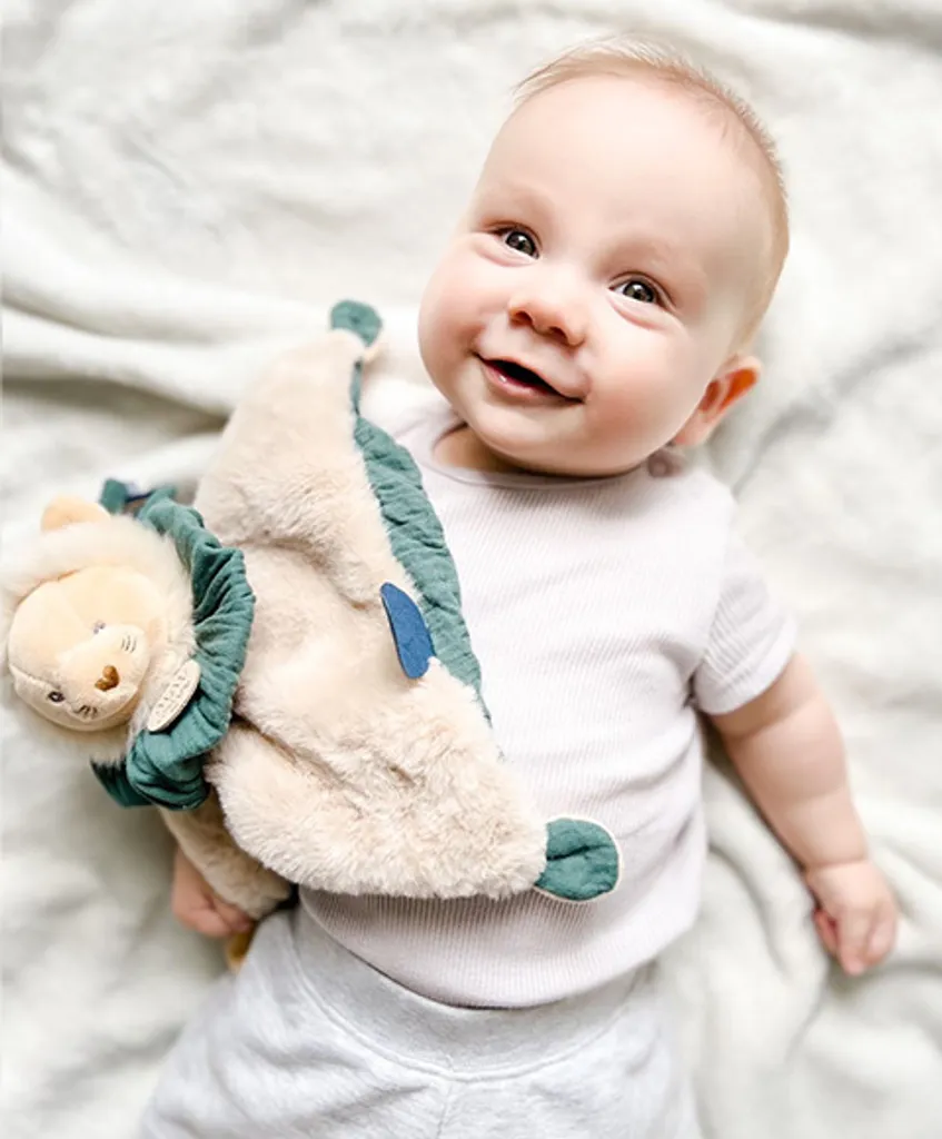 Doudou Lion Toadstool 3in1 : Fini les Sucettes Perdues et les Pleurs